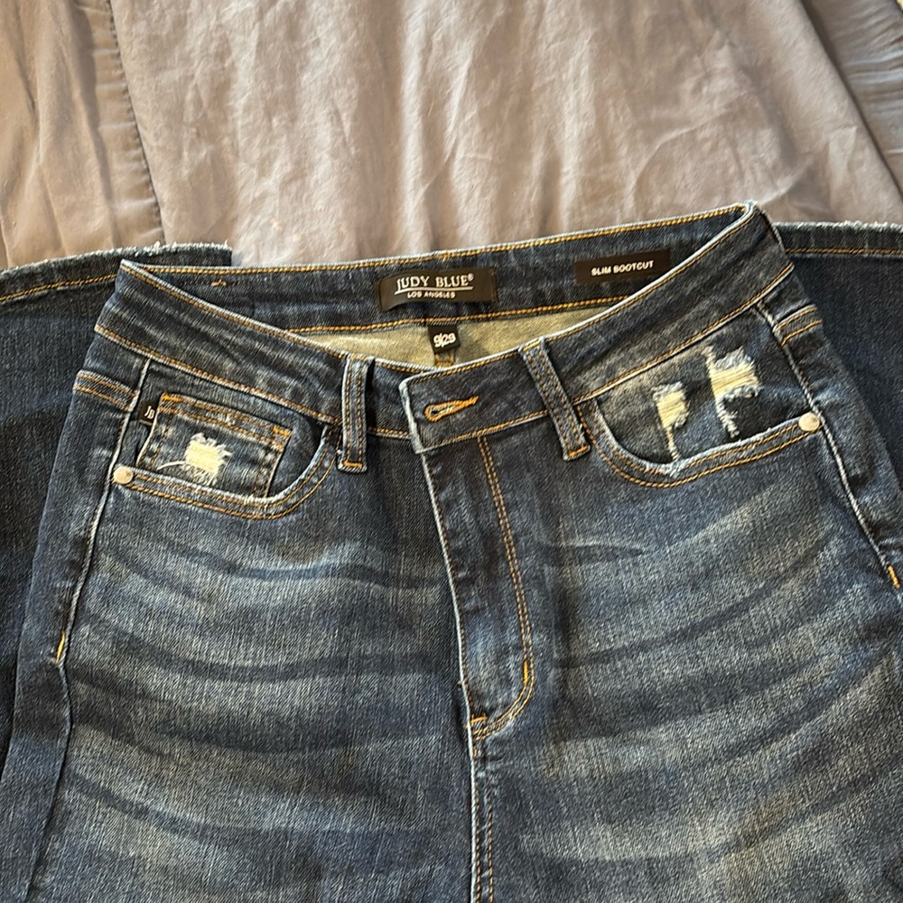 Judy Blue High Rise Dark Wash Slim Bootcut Tall Jeans